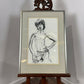 Charcoal Drawing - Young Mick Jagger by Geoffrey Bernard
