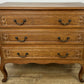 Chest of Drawers Vintage French Louis Oak 3 Drawers Carved Cabinet LOT 6250