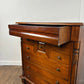 Reproduction Victorian Style Mahogany Chest of Nine Drawers