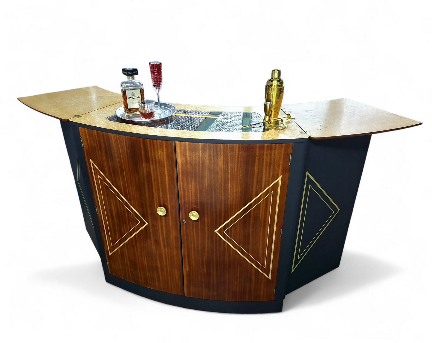 Mid Century "Turnidge of London" Cocktail Bar