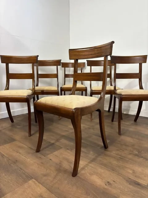 Set of Six Victorian Mahogany Dining Chairs