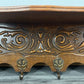 Coat Rack Antique French Style Oak Wall Shelf 6 Hooks Carved Hall Stand LOT 3511