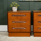 Pair G Plan Fresco Teak Bedside Tables - Mid Century 1970s