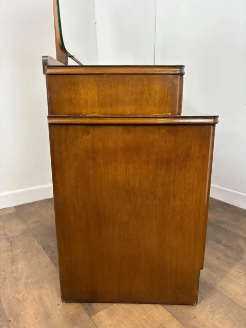 Vintage Beeanese Oak Veneer Dressing Table with Mirror