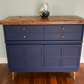 NOW SOLD! Nathan Squares Rustic Top Sideboard