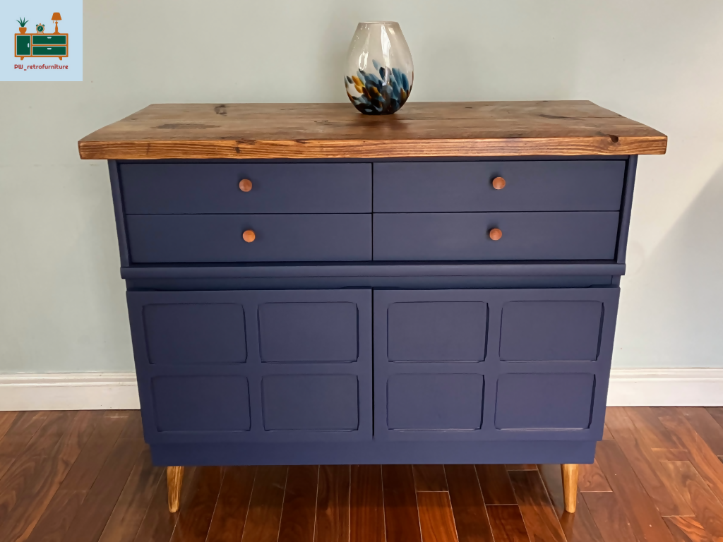 Nathan Squares Rustic Top Sideboard