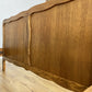 Bed Vintage French Louis XVI Double Bed Frame Oak Carved Headboard LOT 6396