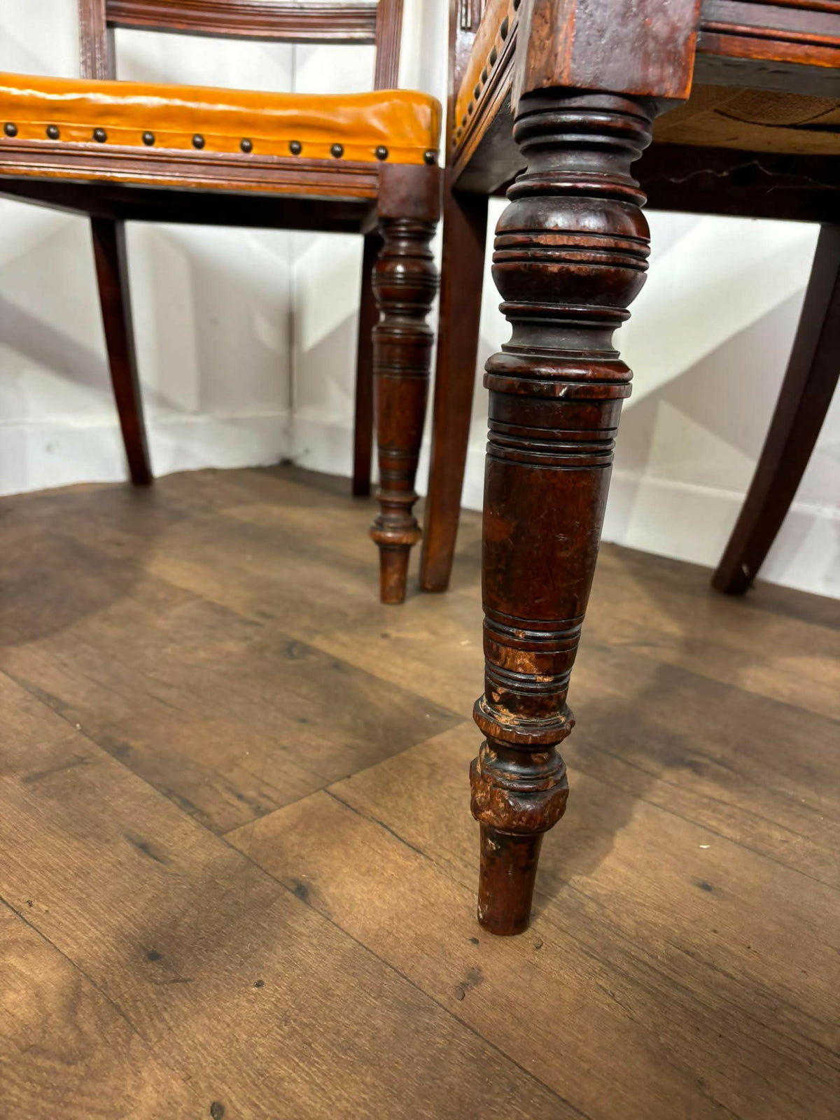 Set Of Six Edwardian Mahogany Dining Chairs