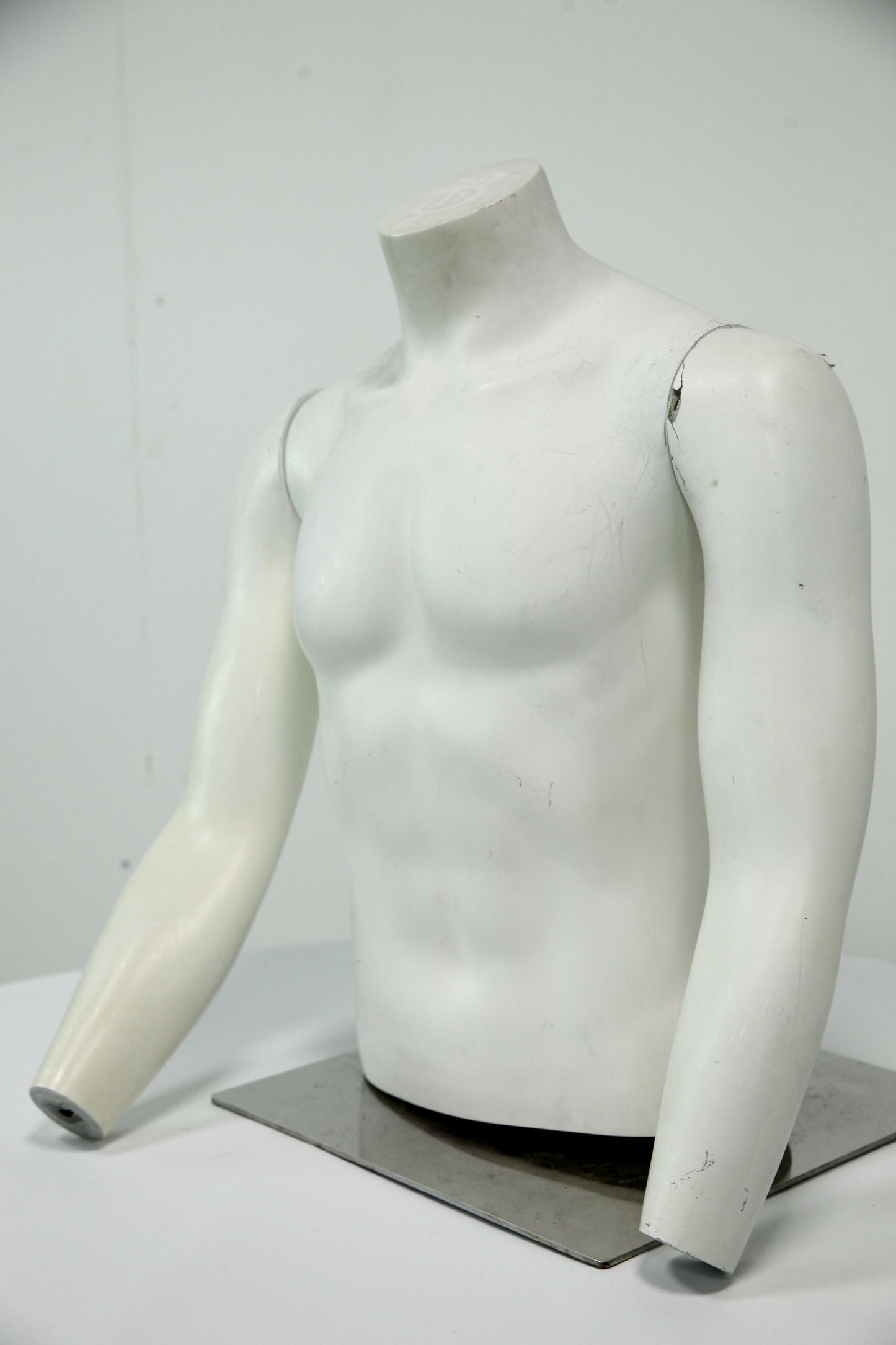 Male Mannequin With Chrome Stand Removable Arms FREE UK Delivery. SBR4734/1604XX