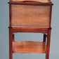 A Figured Mahogany Serpentine Chest of Drawers / Bedside Chest