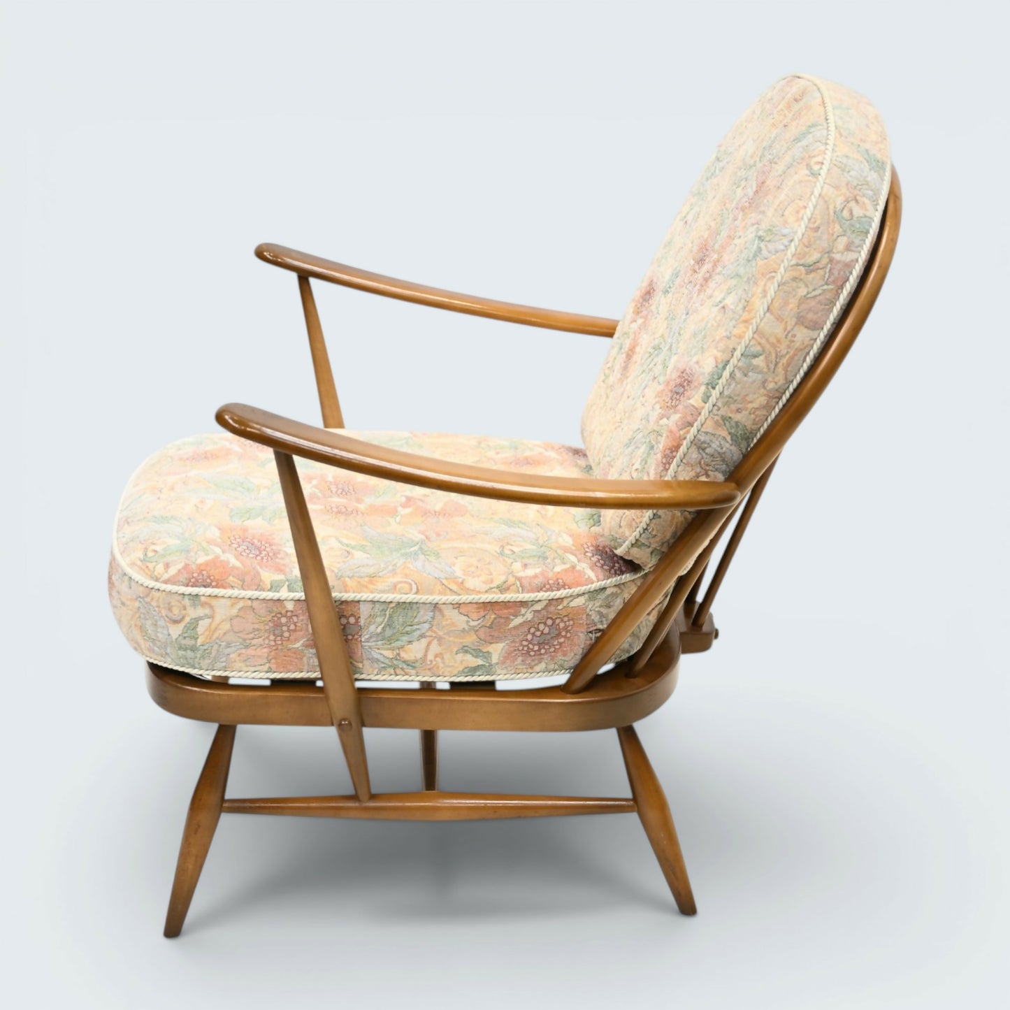 Ercol Windsor Easy Chair Model 203 1970s New Webbing Light Finish FREE* Delivery