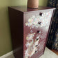 Floral Peacock Maroon chest of drawers