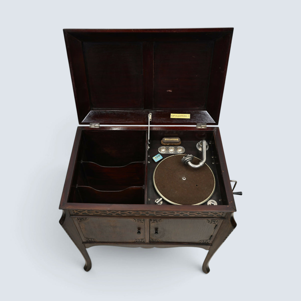 Fullotone Gramophone Record Player And Cabinet Wind Up FREE UK Delivery*