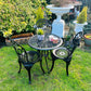 Garden Furniture Patio Set in Black 3 Seater