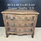 French Bleached Oak Chest of Drawers
