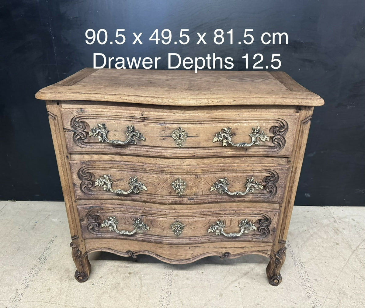 French Bleached Oak Chest of Drawers