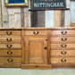 Antique Large Breakfront Mid Victorian Estate Country Sideboard Bank of Drawers Housekeeper Dresser Chest, c1850