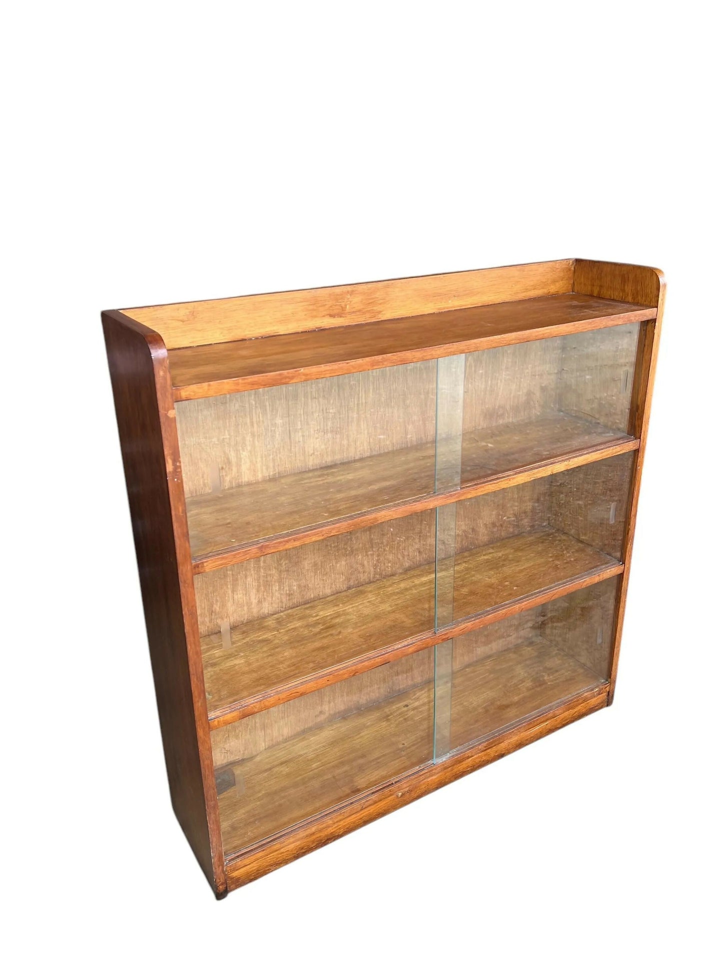 Mid century light Oak bookcase / cabinet