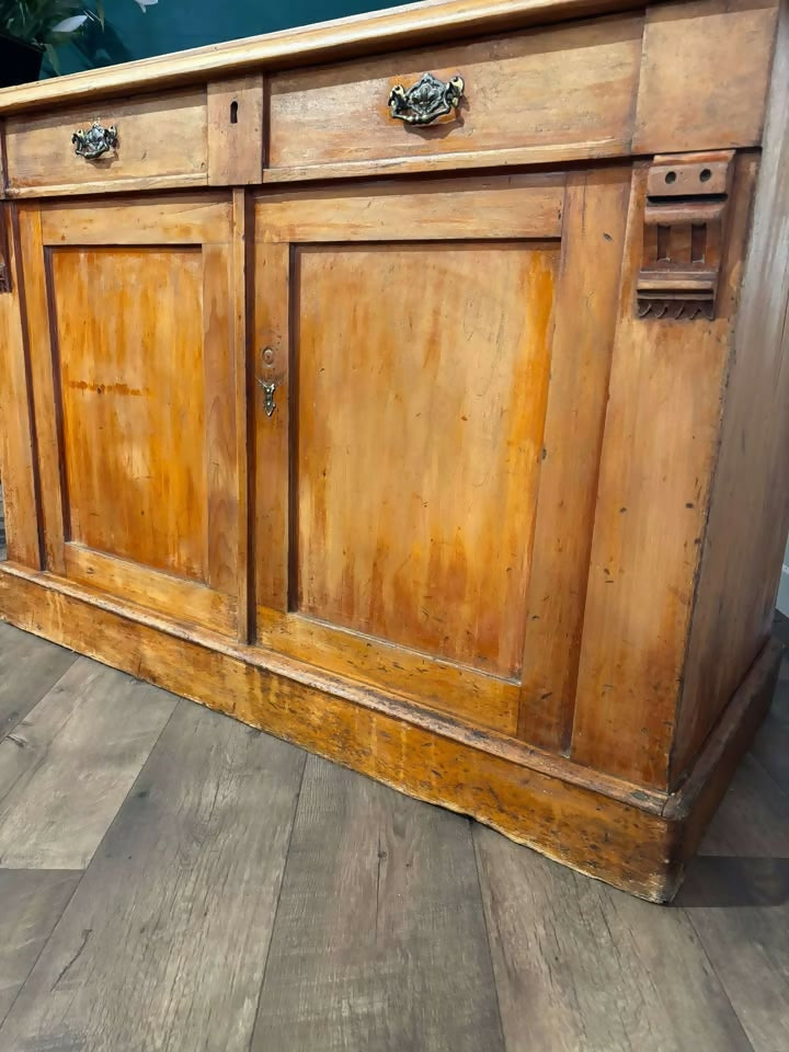 Victorian Pine Chiffonier Base - Linen Cupboardmm