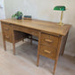 Vintage Oak Office Desk by Partridge & Cooper