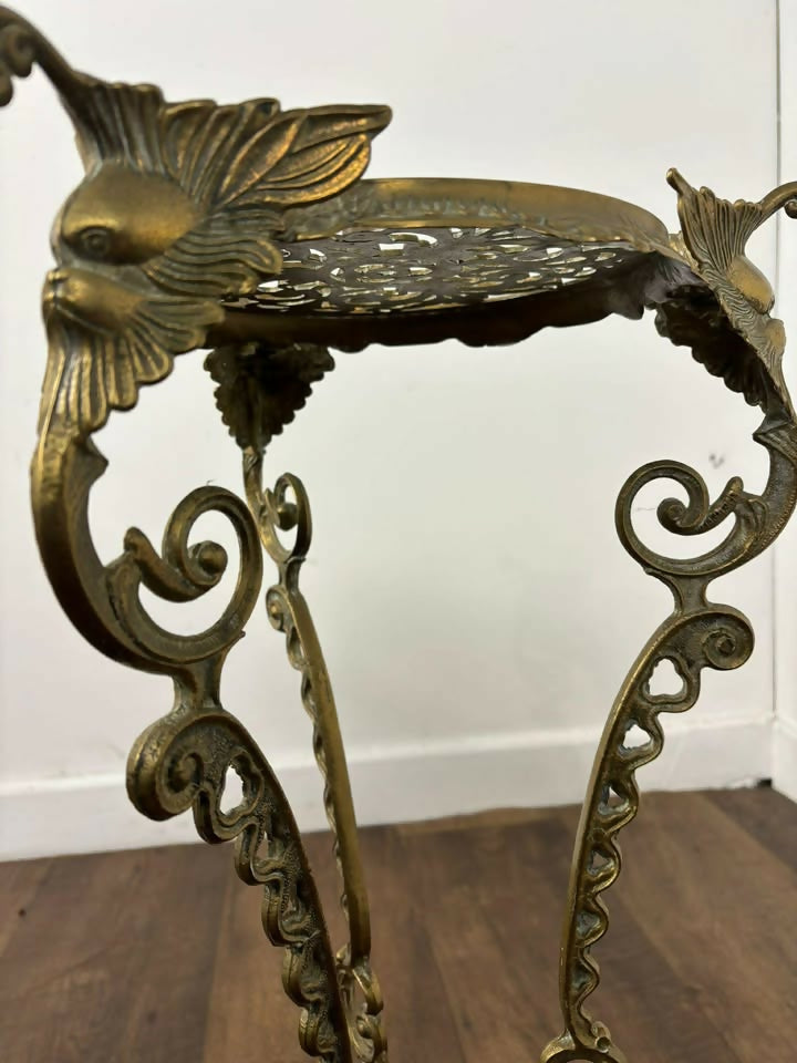 Ornate Brass Plant Stand / Jardinière Stand