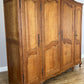 Wardrobe Vintage French Louis XVI Style Four Door Oak Carved Armoire LOT 6412