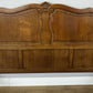 Bed Vintage French Louis XVI Double Bed Frame Oak Carved Headboard LOT 6408