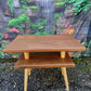 Jatoba Hardwood Table with Shelf