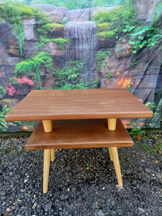 Jatoba Hardwood Table with Shelf