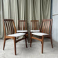 Vintage Mid Century 4 Schonning & Elgaard Danish Dining Chairs Retro Scandi R1005