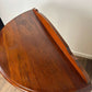 Vintage Mahogany Bow Fronted Display Cabinet with Leaded Glass