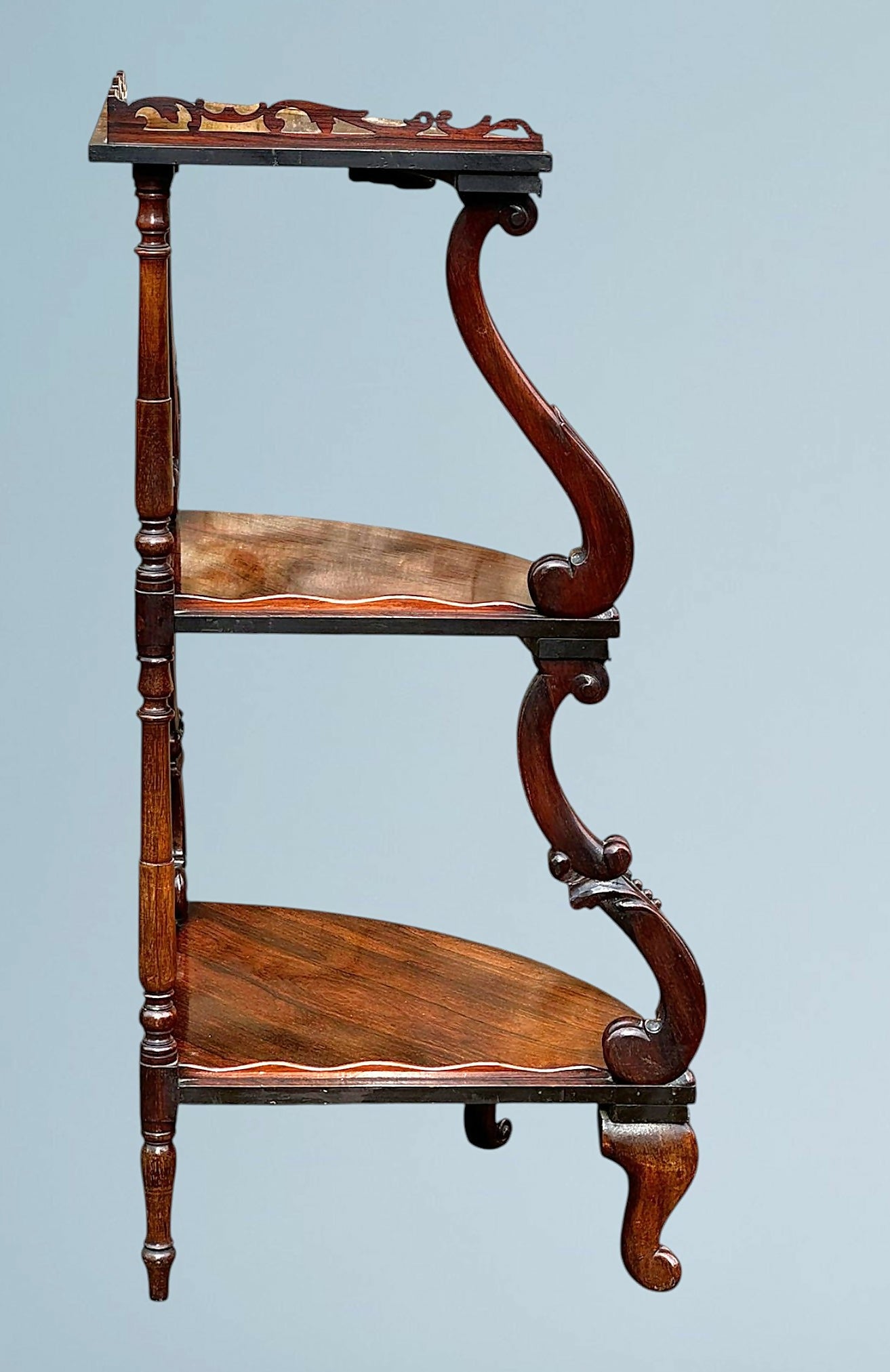 Victorian Rosewood Corner Whatnot