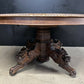 French Carved Oak Hunting Table