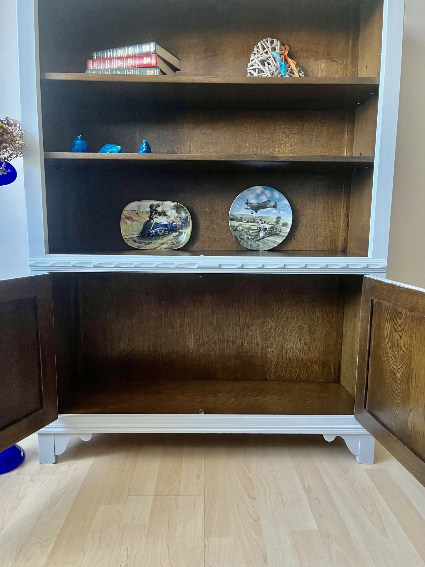 Vintage Jaycee Oak, Cabinet, Bookcase, Display