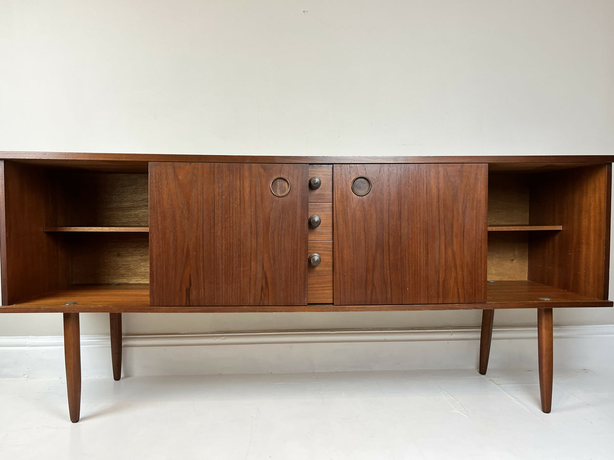Mid Century Avalon Teak Sideboard Vintage Credenza TV Stand Retro 163cm Buffet