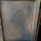 Hand-Painted Vintage Cupboard in Annie Sloan Black and Hornfleur | Decoupage Detail and Brass Hardware