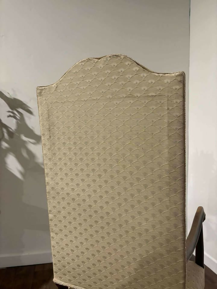 Early 20th Century Oak Framed Hump Back Side Chair