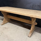 French Bleached Oak Farmhouse Dining Table