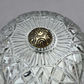 Ceiling Lamp Vintage French Brass Pressed Crystal Pendant Chandelier LOT 6000