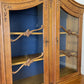 Bookcase Vintage French Louis Oak Glazed Display Cabinet Sideboard LOT 6546