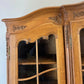 Bookcase Vintage French Louis XIV Style Display Oak Cabinet Sideboard LOT 4785