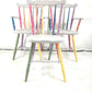 Rainbow Colour Solid Wood Farmhouse Dining Table And Chairs