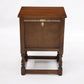 Old Charm Pedestal Cabinet Cupboard Linenfold Doors Tudor Brown FREE DELIVERY*. SBR9485/2308D