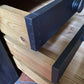 Large Black Painted Pine Late 20th Century Coffee TV Table Plan Chest Style