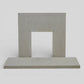 Marble Hearth and Fire Surround Fireplace White Beige Marble 2 Piece