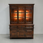 Old Charm Sideboard Display Leadlight Doors Cupboards Tudor Brown FREE Delivery*