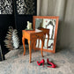 Hand Painted Louis Style Bedside Table Lamp Table Orange & Gold