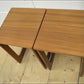 Vintage Bedside Table Set Of 2 Pair McIntosh Teak Mid Century Danish Design