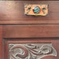 Antique Mahogany Arts And Crafts Art Nouveau Period Breakfront Buffet Sideboard Hall Dining Cupboard, Ruskin, Shapland And Petter C 1920