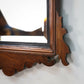 Arts and Crafts Edwardian Fretwork Bevel Edged Mirror Mahogany Frame